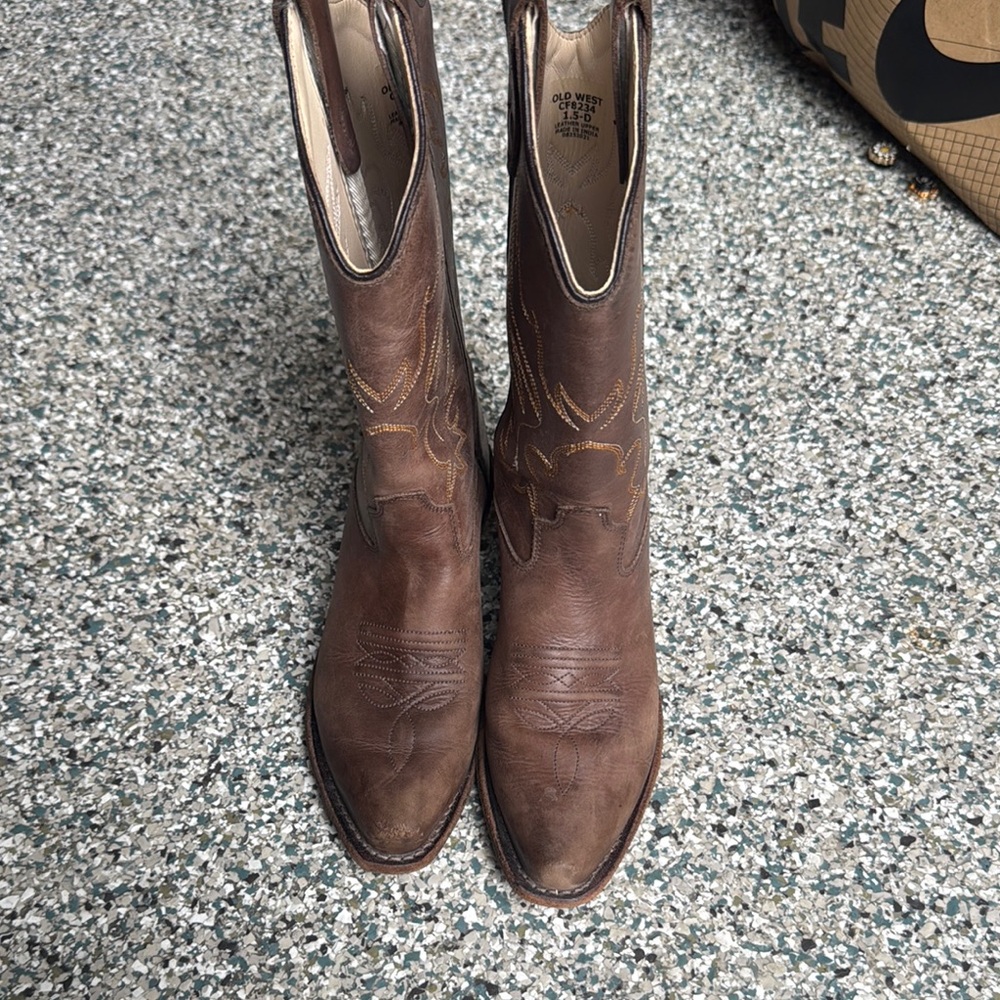 Men's Brown Leather Western Boots